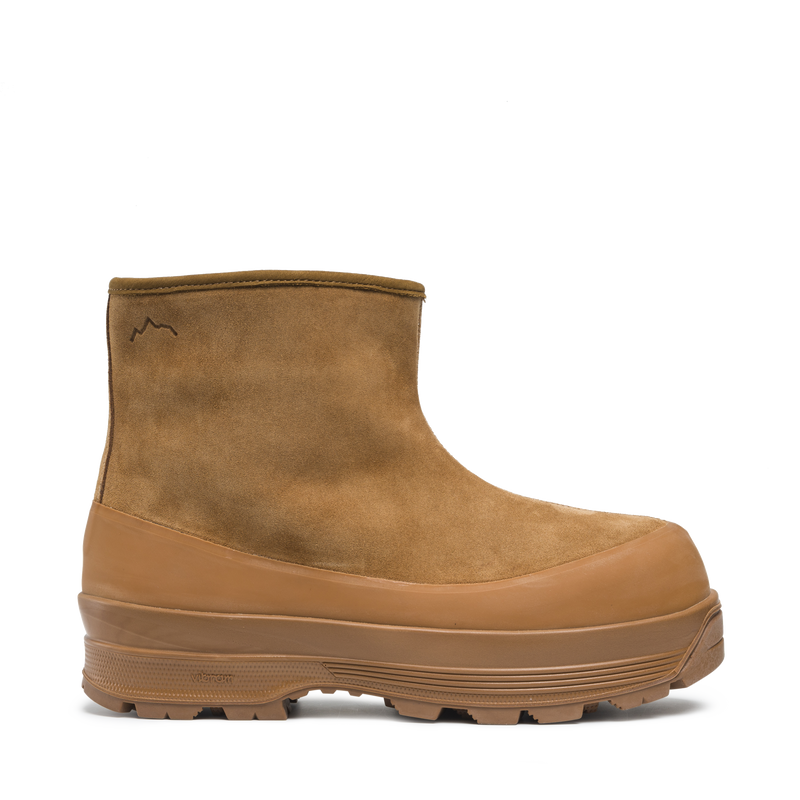 Badia Shearling Cognac Suede M